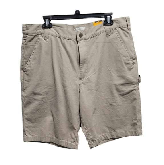 New Carhartt Rugged Flex Relaxed Fit Canvas Utility Work Short Size 38 - Picture 1 of 5